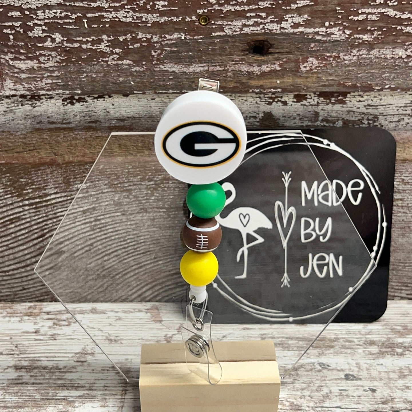 GB Packers Badge Reel